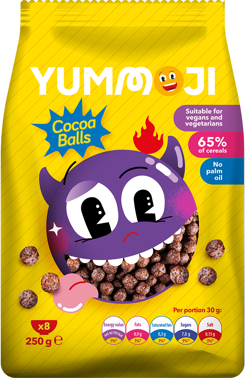 YUMMOJI Cocoa Balls Peliculă 250 g