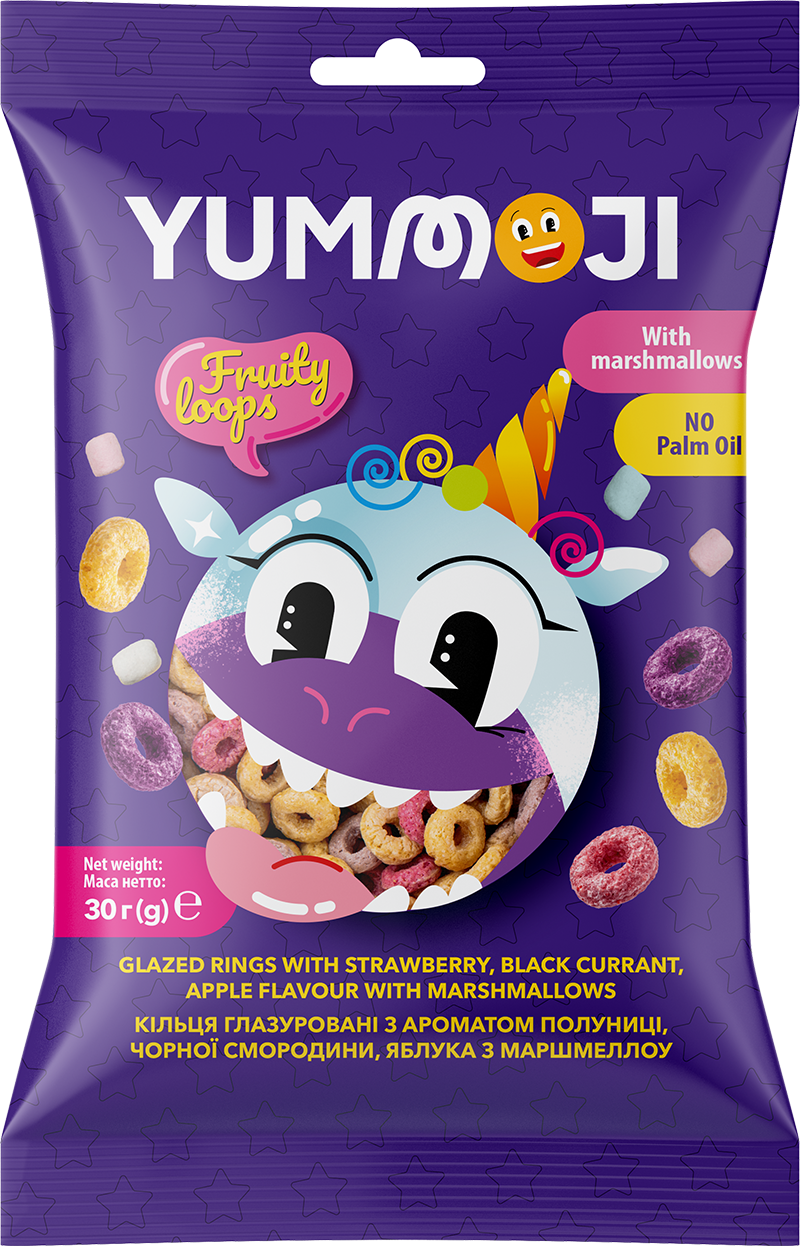 YUMMOJI Fruity loops with marshmallow Film 30 g