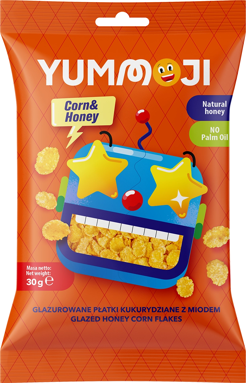 YUMMOJI CORN FLAKES glazed with HONEY